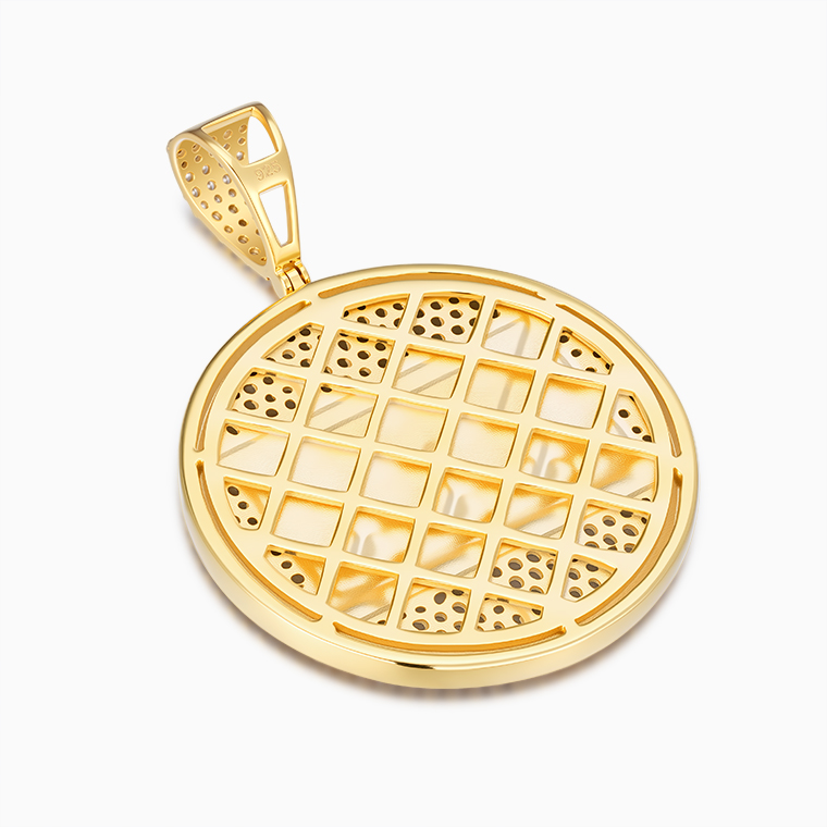 Shining Star Jewelry 18K Gold Round Pendants Christian Religious Jewelry