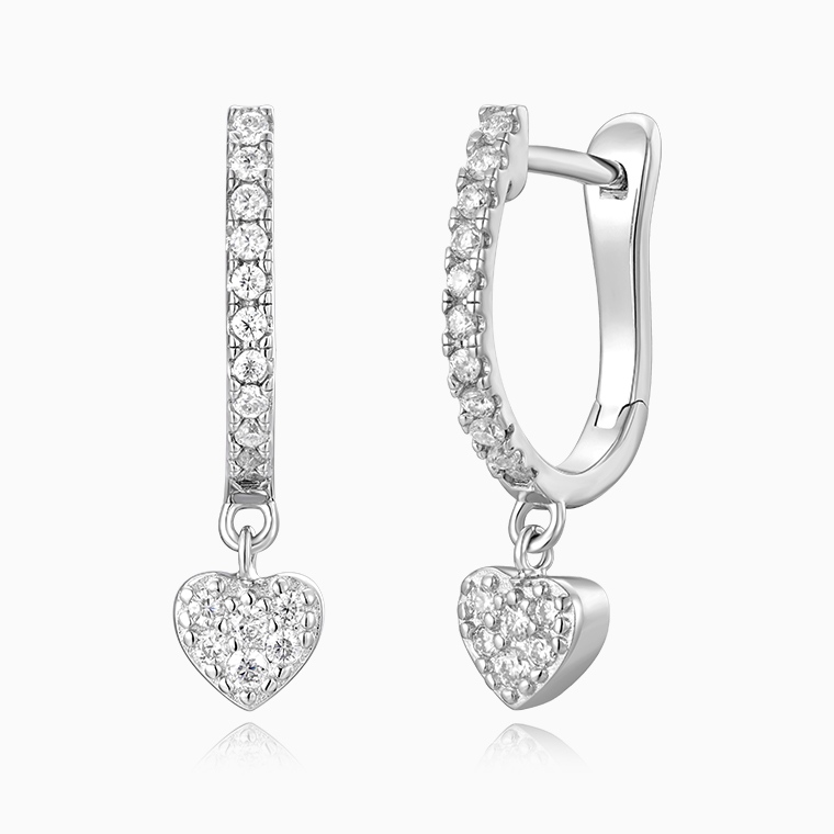 Shining Star Jewelry High Quality 925 Sterling Silver Heart-Shaped Jewelry Set
