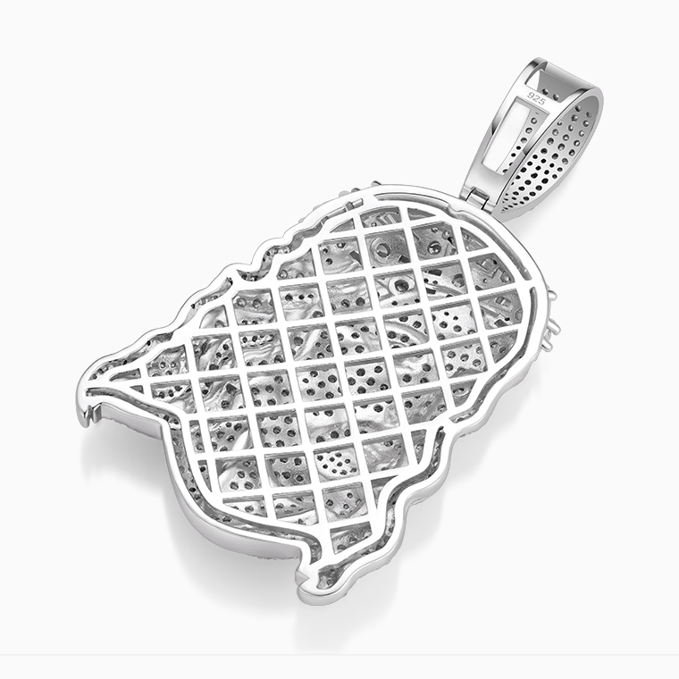 Men's Hip-Hop Pendants | 925 Silver Moissanite/Zircon- Shining Star