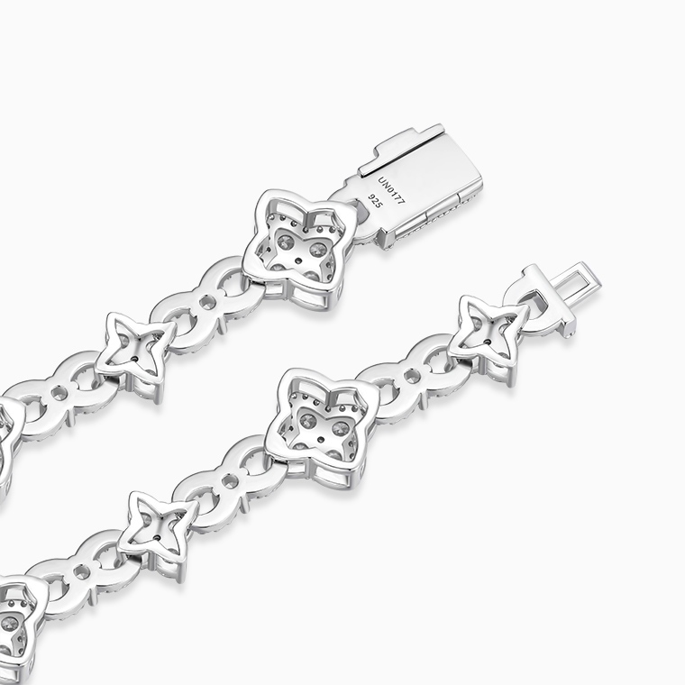 Shining Star Jewelry Hiphop Iced Out CZ Four Leaf Clover Infinity Necklace Women Shining Star Jewelry Hiphop Iced Out CZ Four Leaf Clover Infinity Necklace Women