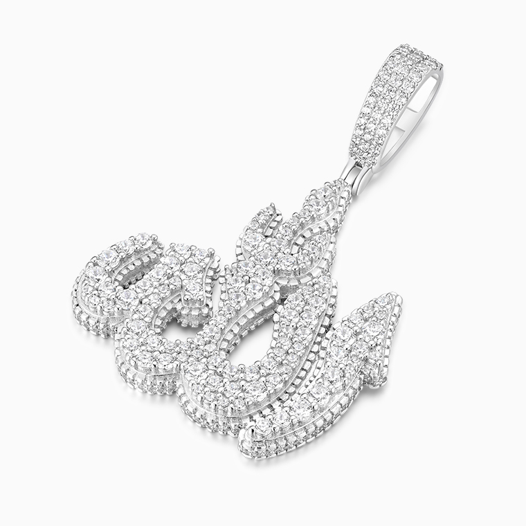 Shining Star Jewelry Pass Diamond Tester Bling Moissanite Islam Allah Pendant Shining Star Jewelry Pass Diamond Tester Bling Moissanite Islam Allah Pendant