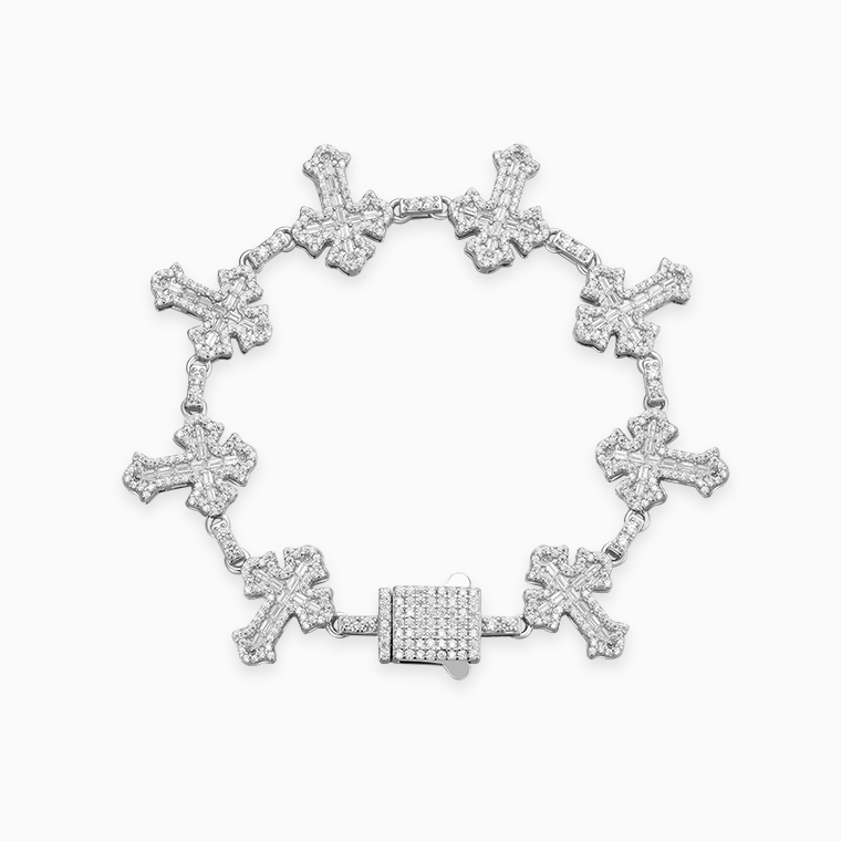 Wholesale Hip Hop Moissanite Bracelet