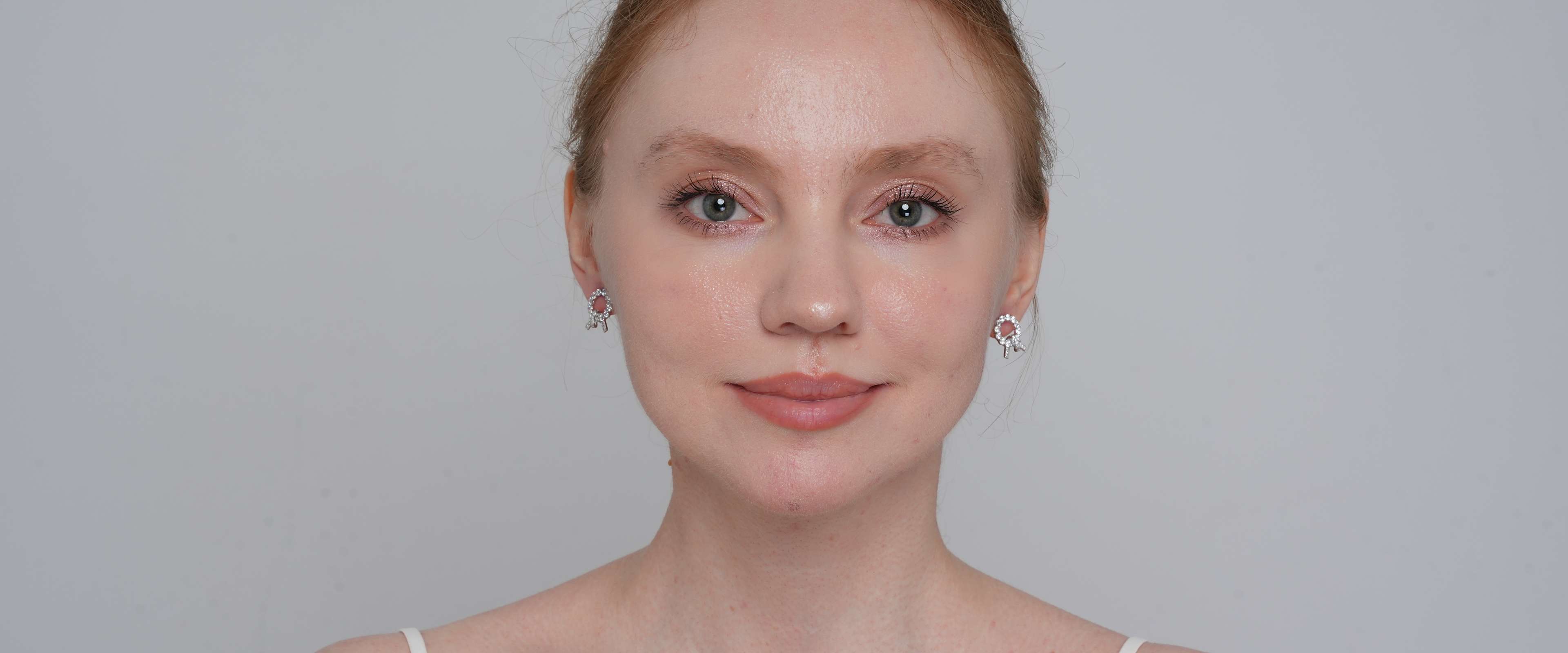 Shining Star Jewelry Women's Simple Style Sterling Silver Zircon Stud Earrings