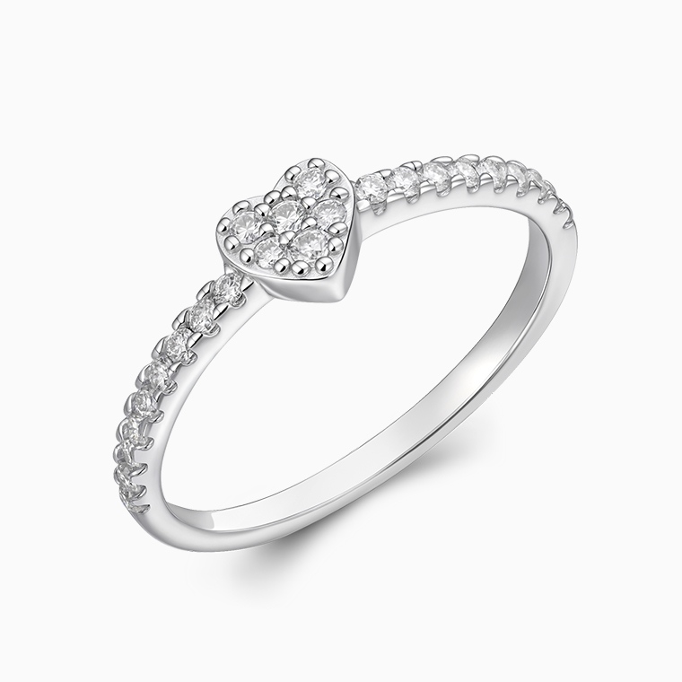 Shining Star Jewelry High Quality 925 Sterling Silver Heart-Shaped Jewelry Set