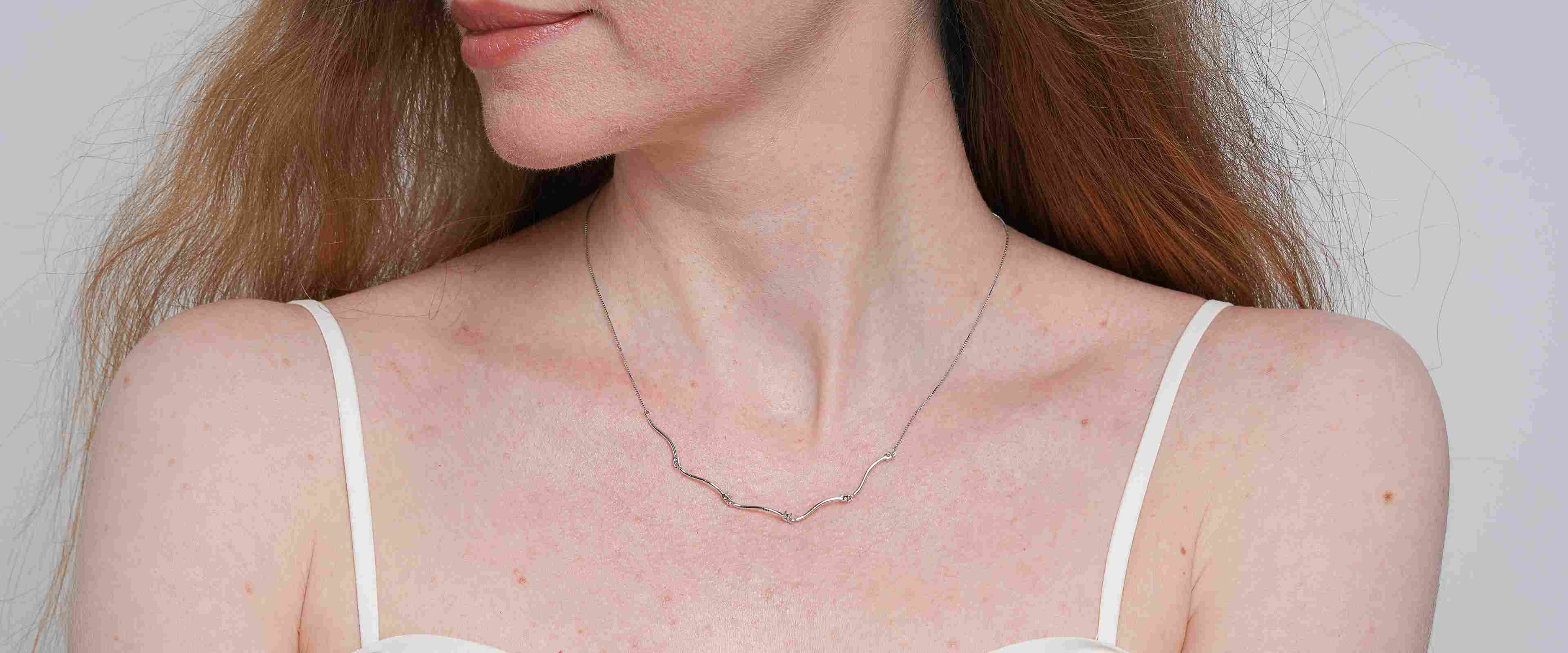 Shining Star Jewelry Women's Adjustable 925 Sterling Silver Zircon Fine Necklace