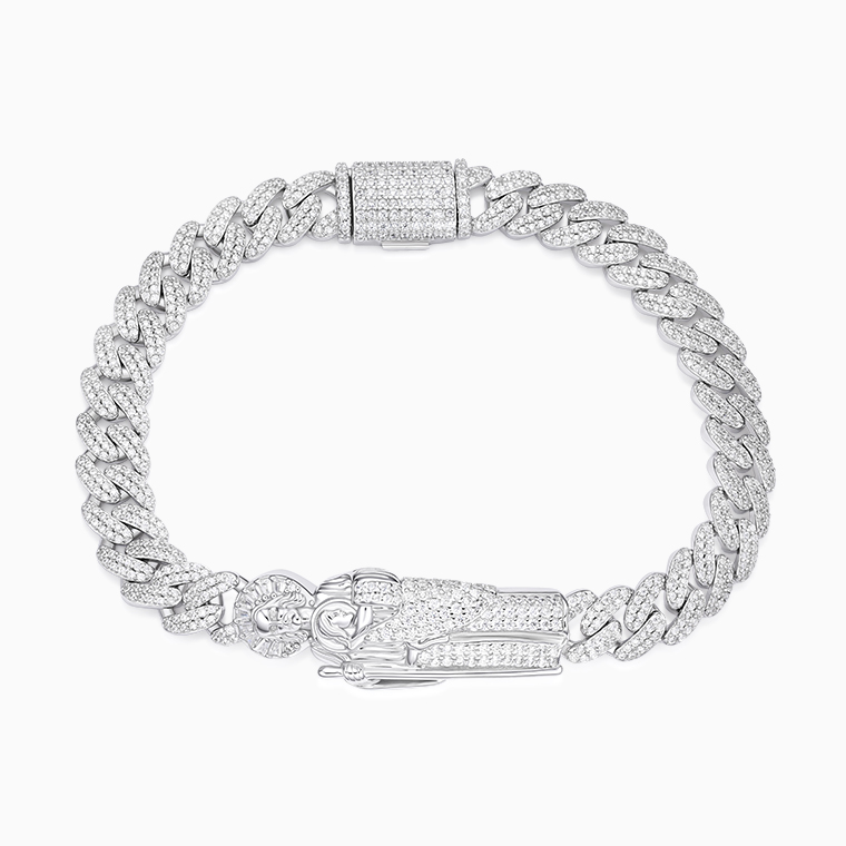 Custom Moissanite Hip-Hop Men&rsquo;s Bracelets