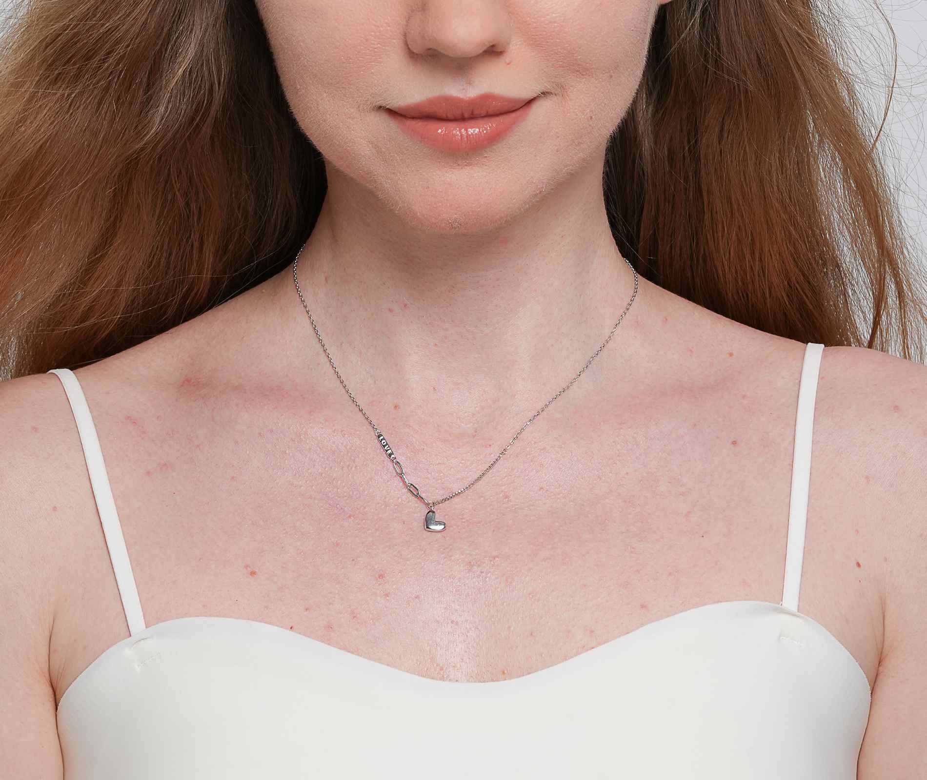 Shining Star Jewelry Adjustable 925 Sterling Silver Smooth Heart Fine Necklace