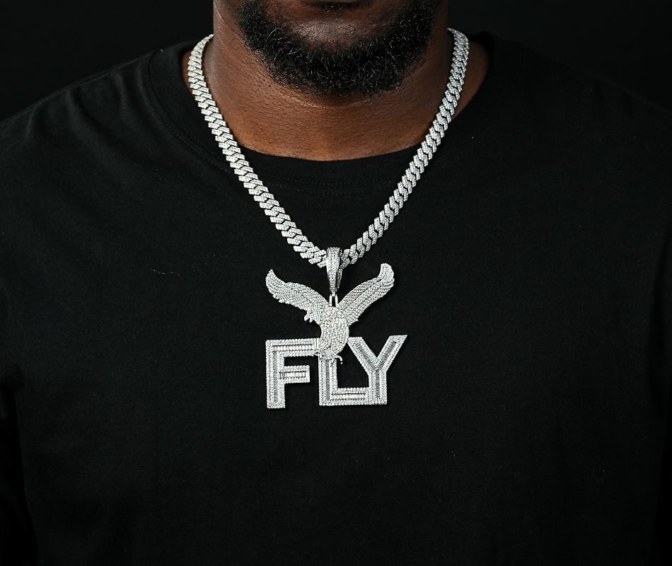 Shining Star Jewelry Custom Hip Hop Animal Eagle Baguette Diamond Letter Pendant Shining Star Jewelry Custom Hip Hop Animal Eagle Baguette Diamond Letter Pendant