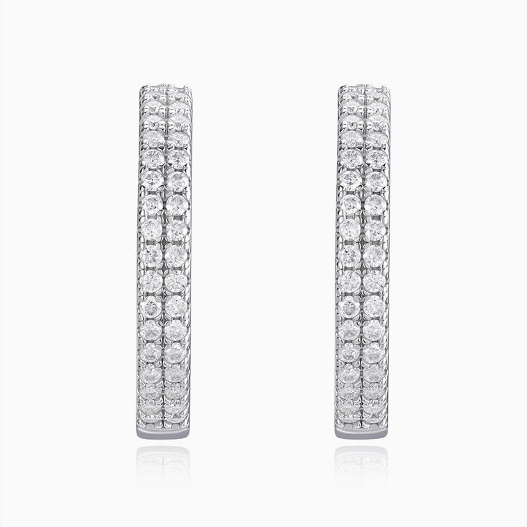 925 silver moissanite women's earrings
