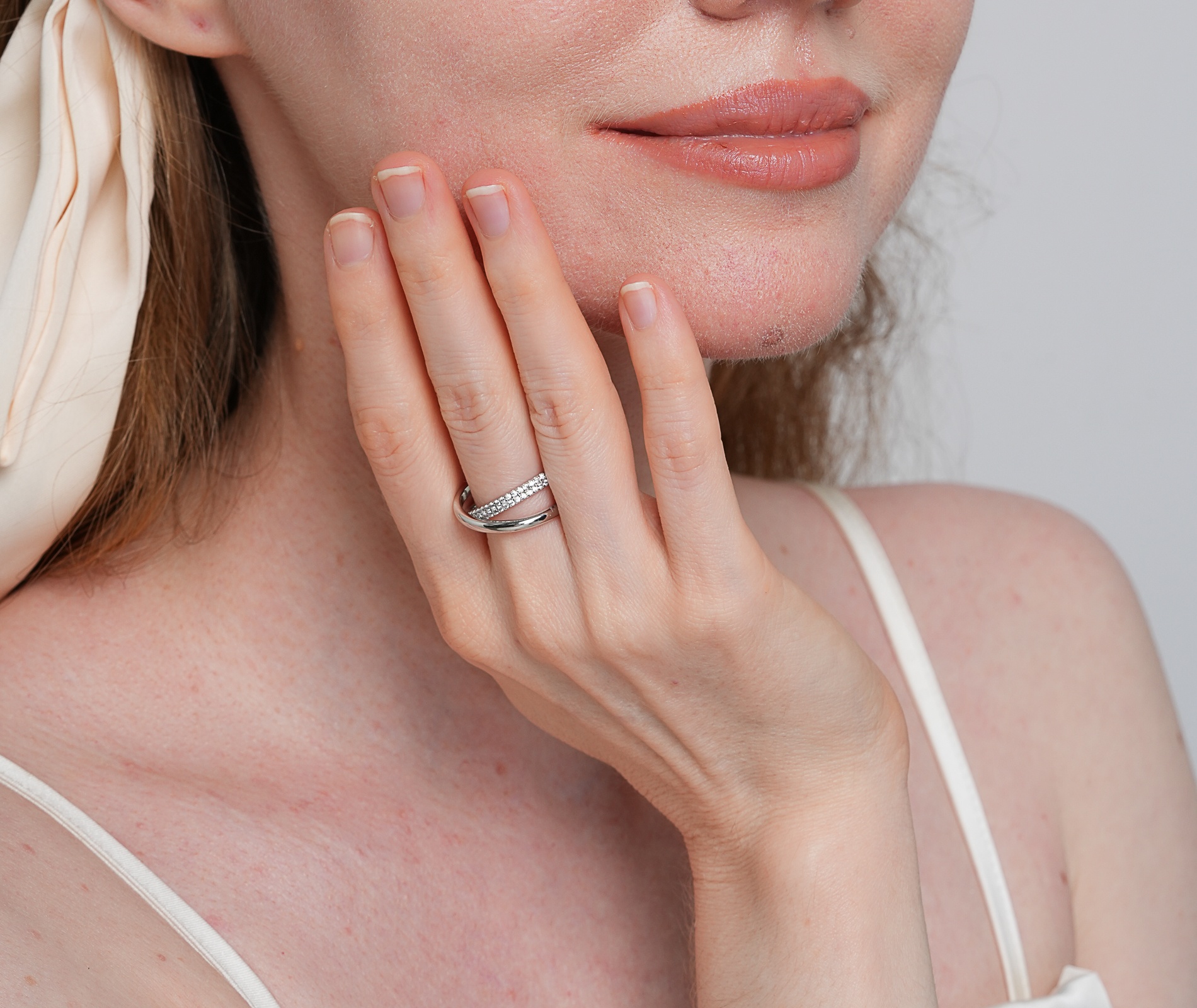 Shining Star Jewelry Rhodium Plating 925 Silver Moissanite Rings Jewelry Women