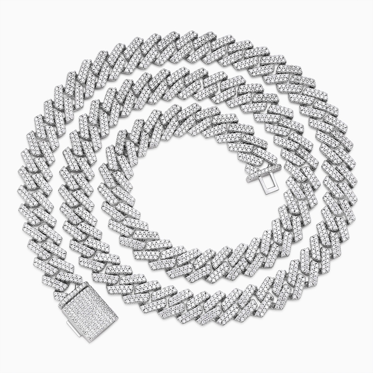 Men's Hip-Hop Necklace | 925 Silver Moissanite/Zircon- Shining Star Men's Hip-Hop Necklace | 925 Silver Moissanite/Zircon- Shining Star