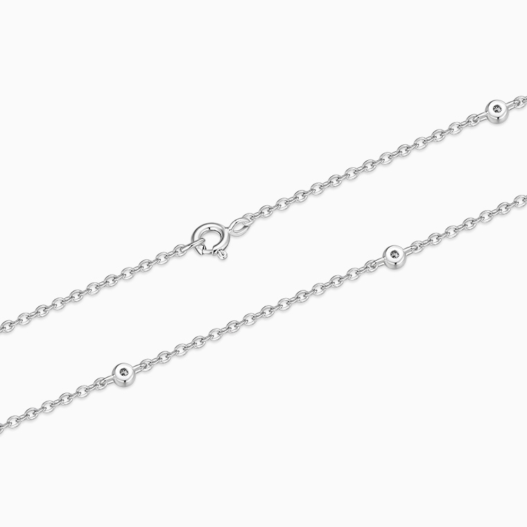 Shining Star Jewelry Women's Zircon 925 Sterling Silver Adjustable Fine Necklace