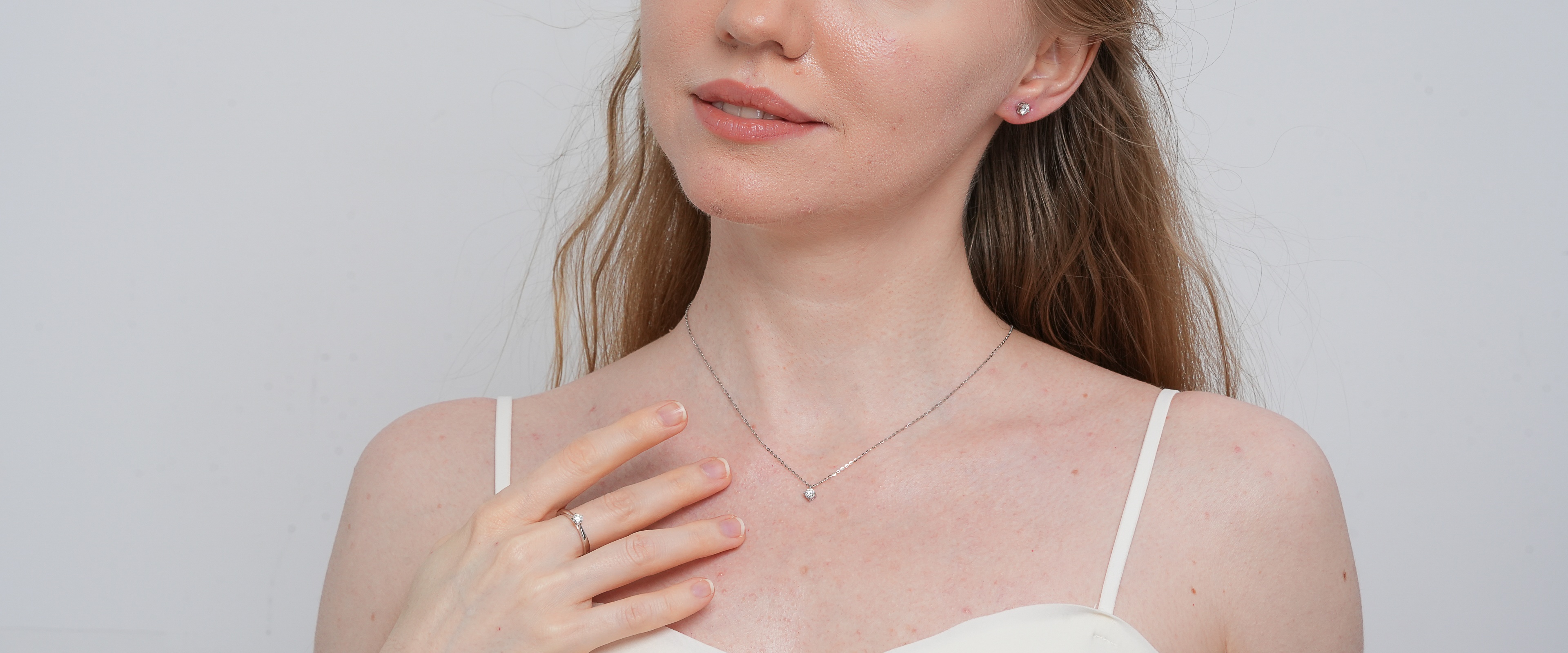 Shining Star Jewelry Wholesale Solitaire Round Moissanite Bridal Jewelry Set