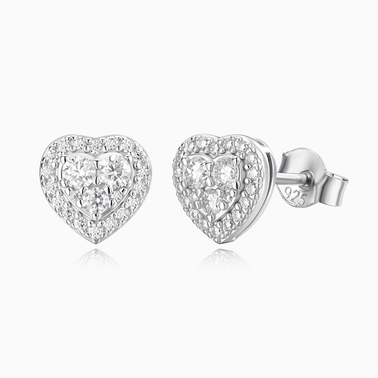 Shining Star Jewelry Women's Engagement Sterling Silver Moissanite Jewelry Set Shining Star Jewelry Women's Engagement Sterling Silver Moissanite Jewelry Set