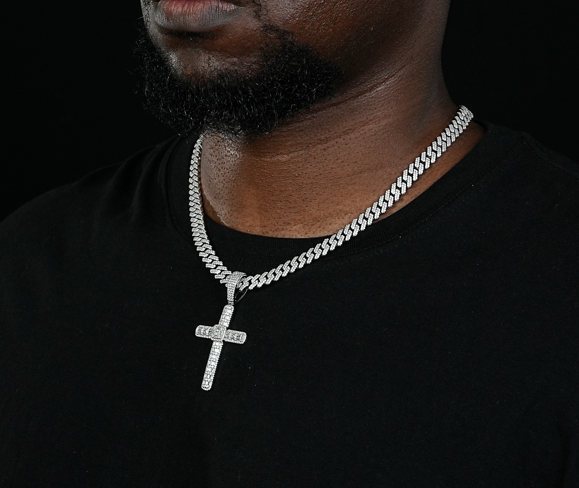 Shining Star Jewelry Factory Hip Hop Style Men Luxury Diamond Cross Pendant Shining Star Jewelry Factory Hip Hop Style Men Luxury Diamond Cross Pendant