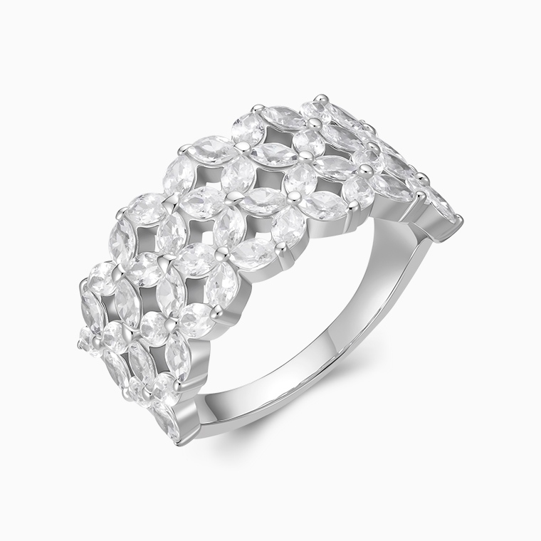 Shining Star Jewelry Bridal Women Cubic Zircon 925 Sterling Silver Jewelry Set