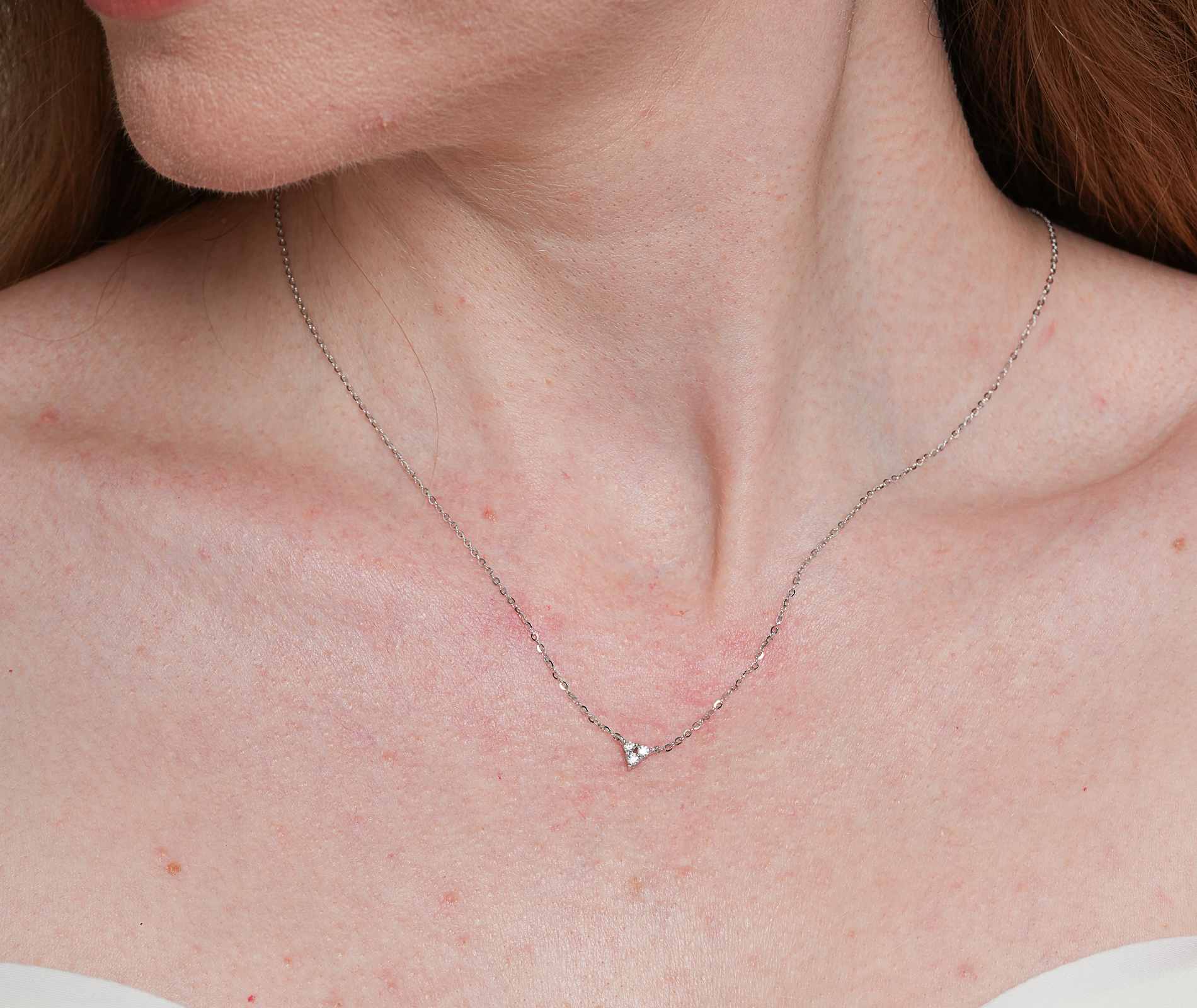 Shining Star Jewelry Pass Diamond Tester VVS Moissanite Adjustable Fine Necklace