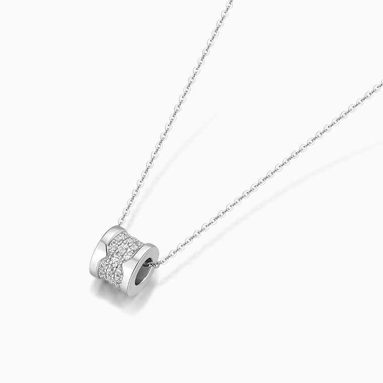 Shining Star Jewelry Women's Diamond 925 Silver Daily Simple Style Fine Necklace