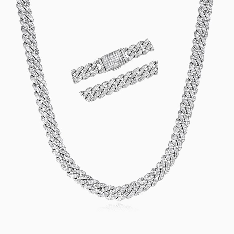 Men's Hip-Hop Necklace | 925 Silver Moissanite/Zircon- Shining Star