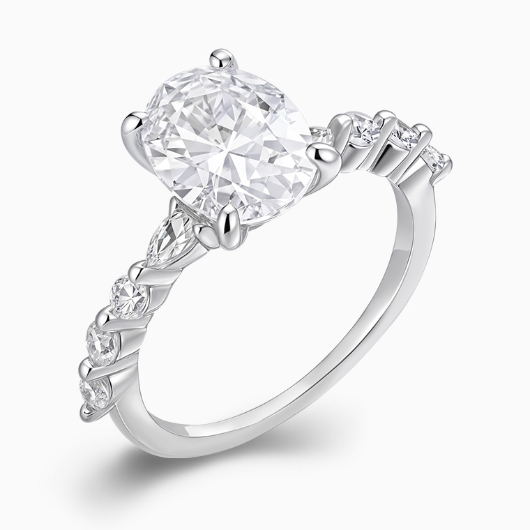 Custom Moissanite Women&rsquo;s Wedding Ring