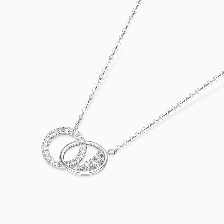 Shining Star Jewelry Adjustable Daily Simple Style Women's Zircon Fine Necklace