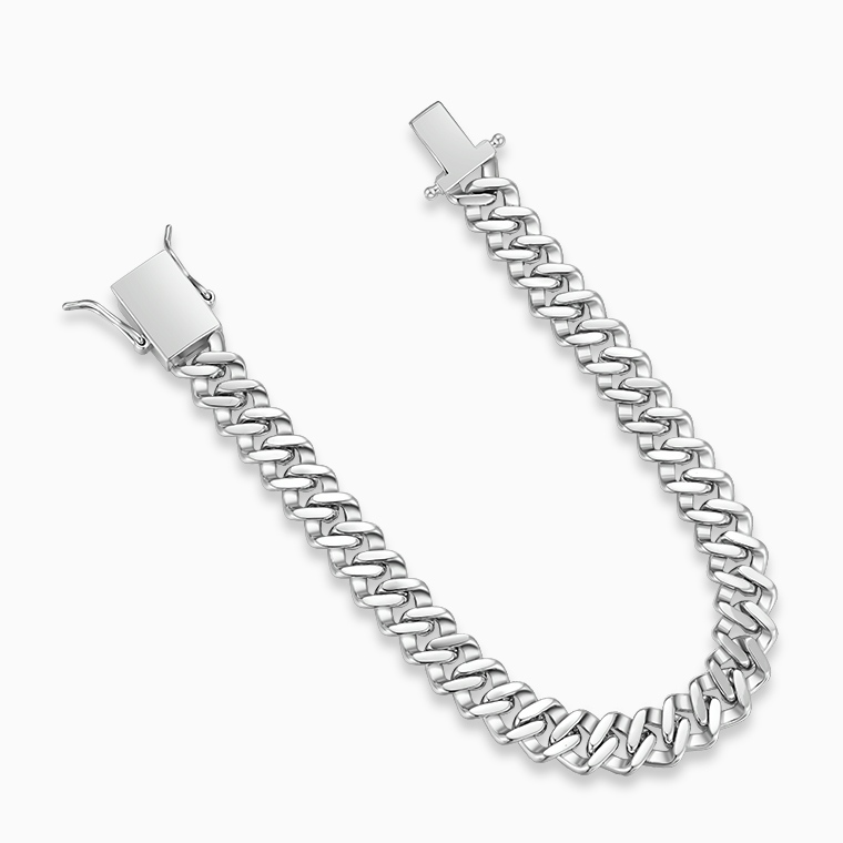 Shining Star Jewelry Classic Miami Hip Hop Moissanite 925 Silver Cuban bracelet