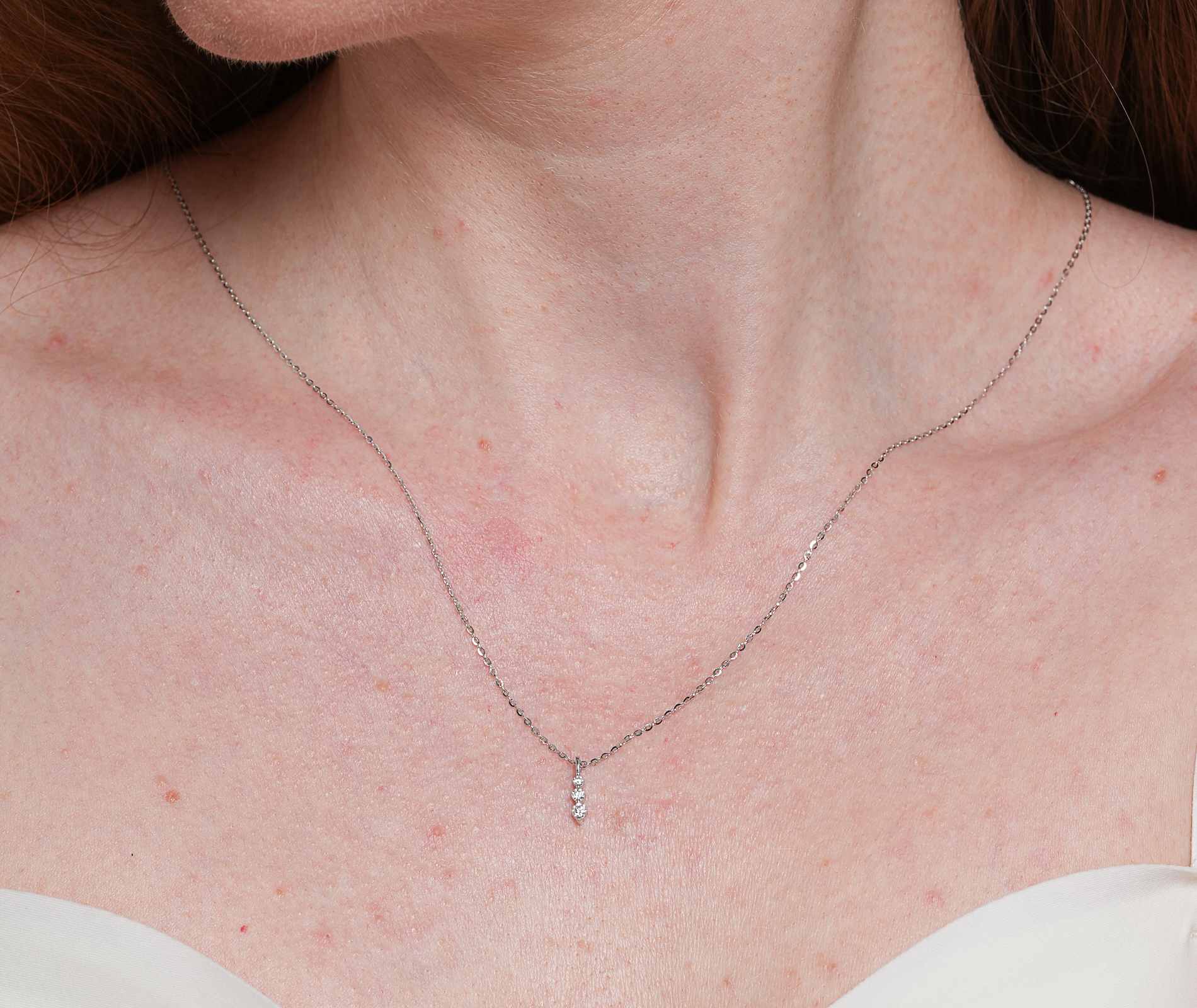 Shining Star Jewelry Women's Luxury Sparkling Moissanite Pendant Fine Necklace