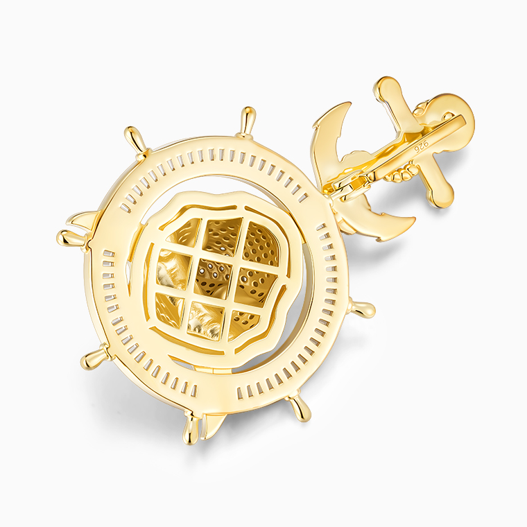 This shark pendant features a sleek and versatile design, crafted with precision 3D modeling technol