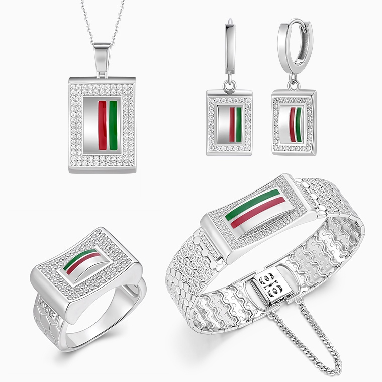 925 Sterling Silver & Moissanite Jewelry Sets