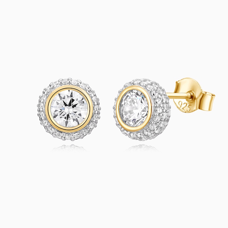 Wholesale Men&rsquo;s Round Diamond Stud Earrings