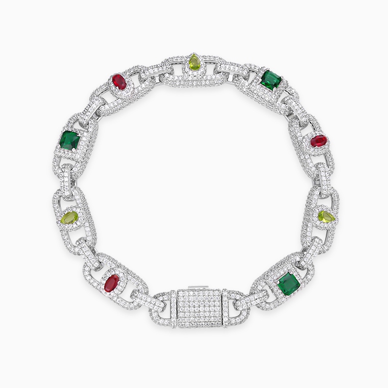 Zircon Moissanite Cuban Bracelet Wholesale