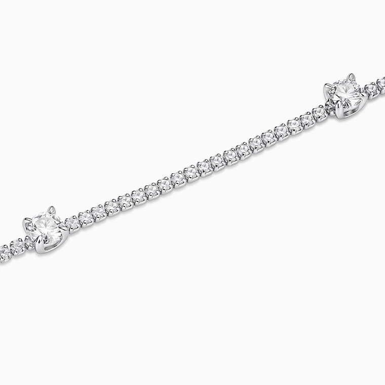 925 sterling silver women's bracelet | Moissanite hip hop jewelry | Cvd hip hop jewelry