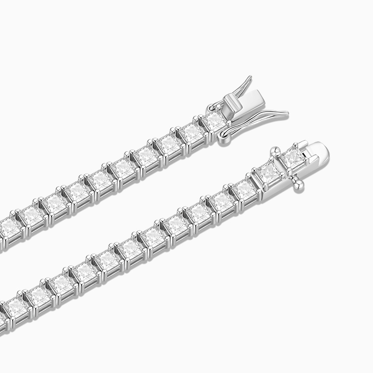 Shining Star Jewelry Iced Out Moissanite Princess Cut Fashion Tennis Bracelet Shining Star Jewelry Iced Out Moissanite Princess Cut Fashion Tennis Bracelet