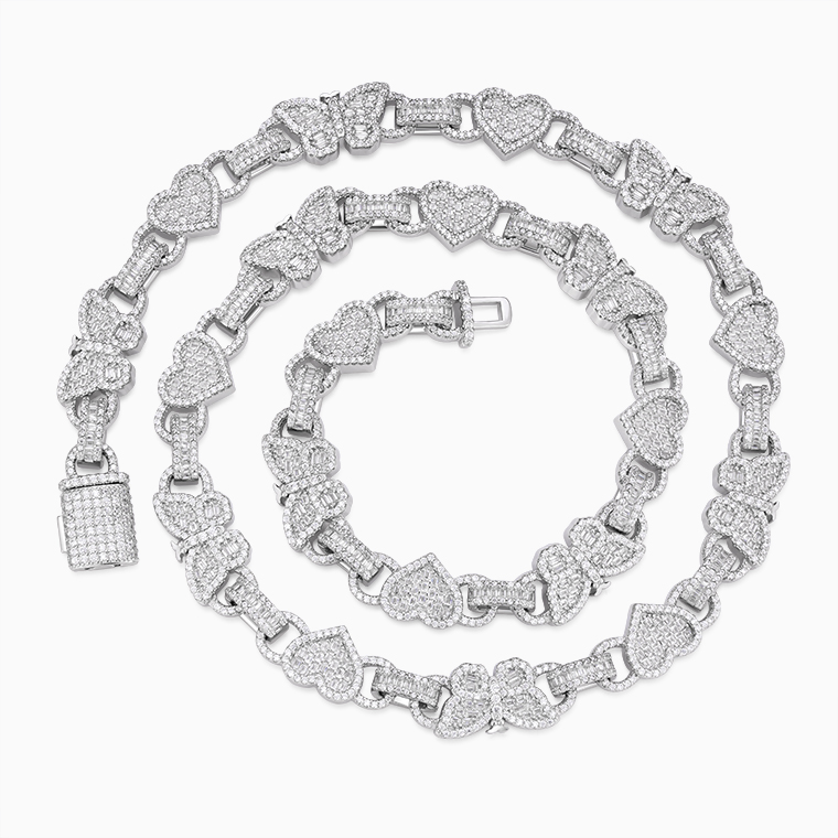 Men's Hip-Hop Necklace | 925 Silver Moissanite/Zircon- Shining Star