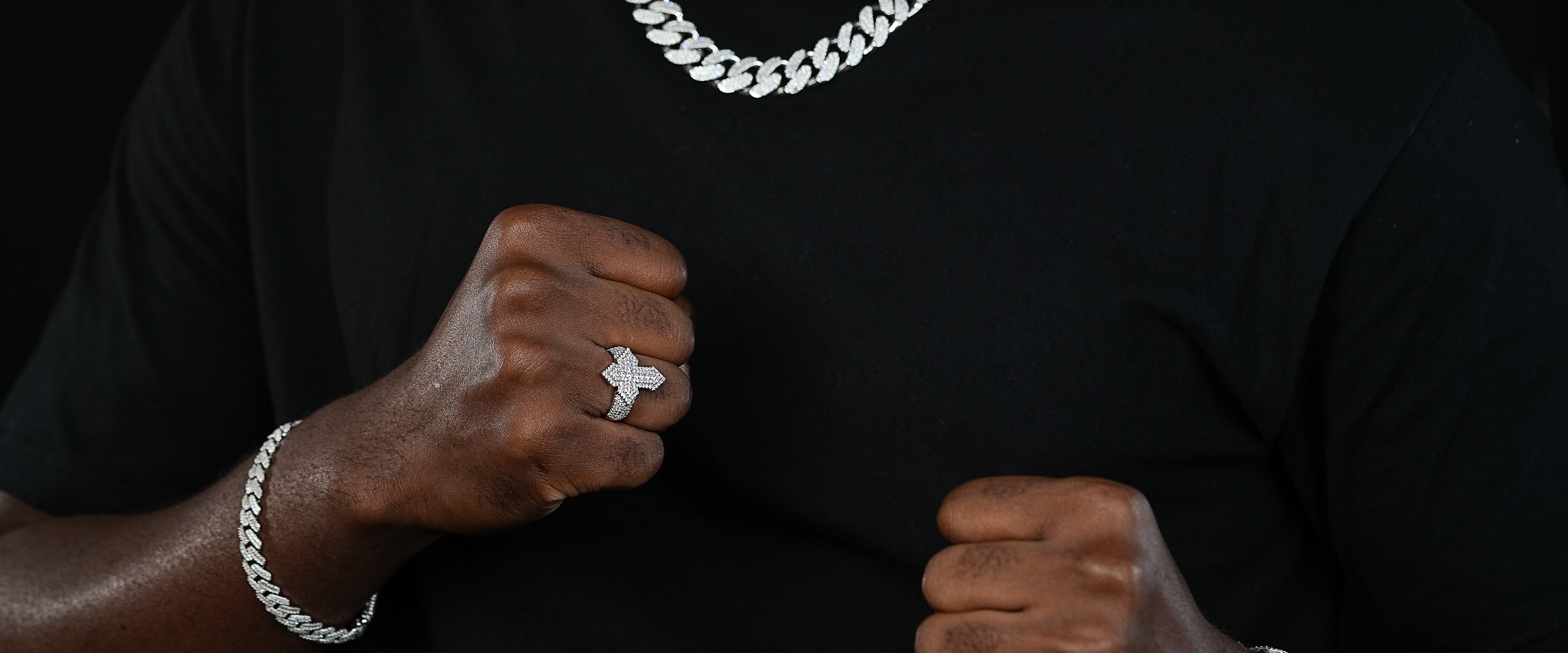 Shining Star Jewelry Hip Hop Punk Style Moissanite Round 925 Silver Cross Ring Shining Star Jewelry Hip Hop Punk Style Moissanite Round 925 Silver Cross Ring