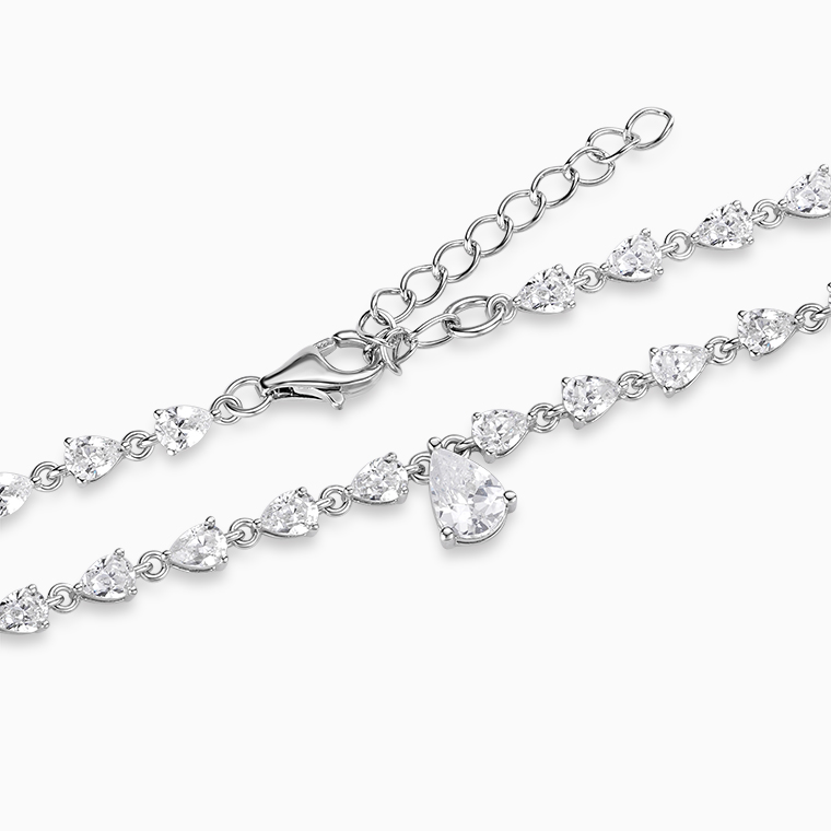 925 sterling silver Moissanite women's necklace| Moissanite hip hop jewelry manufacturer