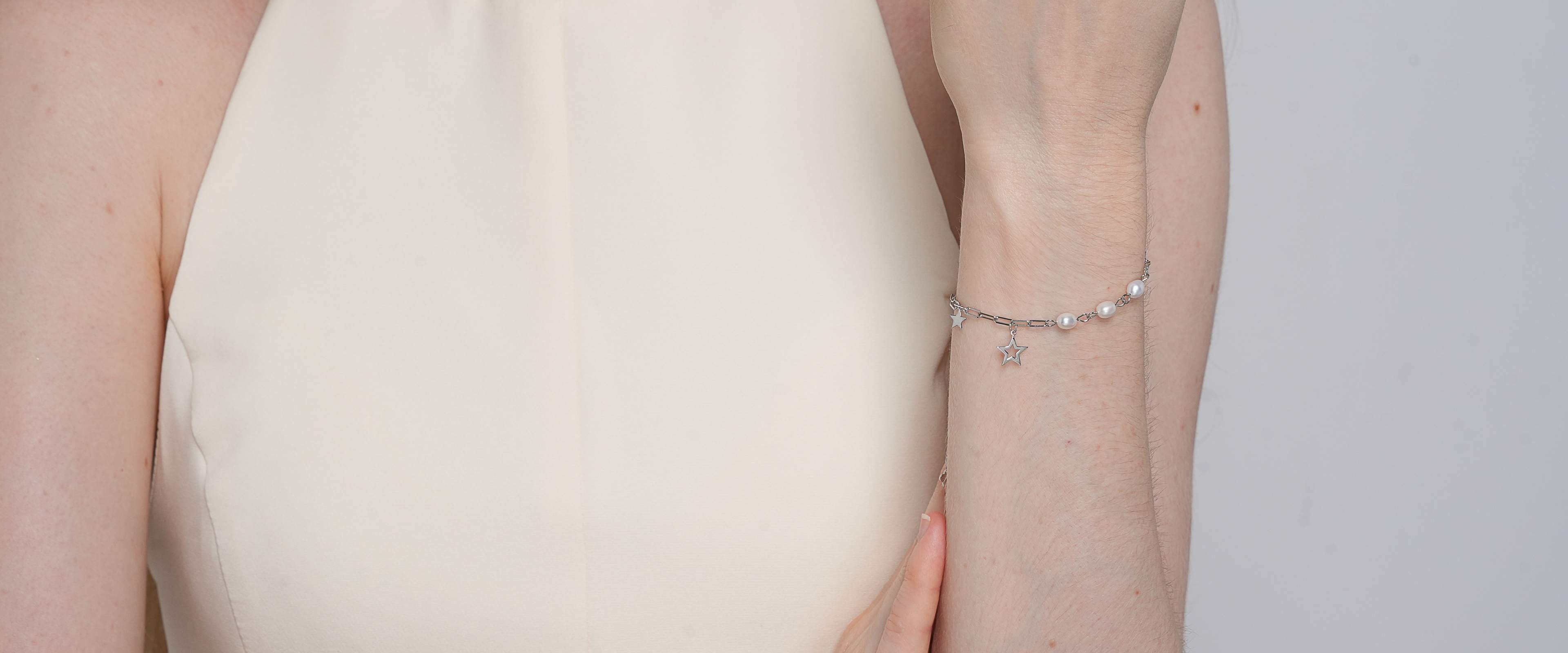 Shining Star Jewelry Women's Adjustable 925 Silver Smooth Star Fine Bracelet