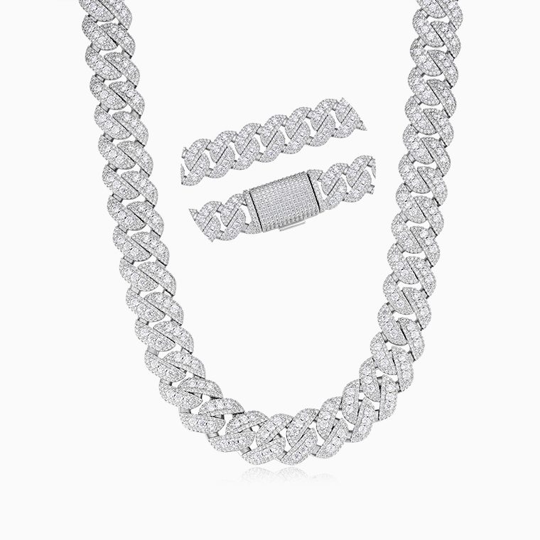 Men's Hip-Hop Necklace | 925 Silver Moissanite/Zircon- Shining Star