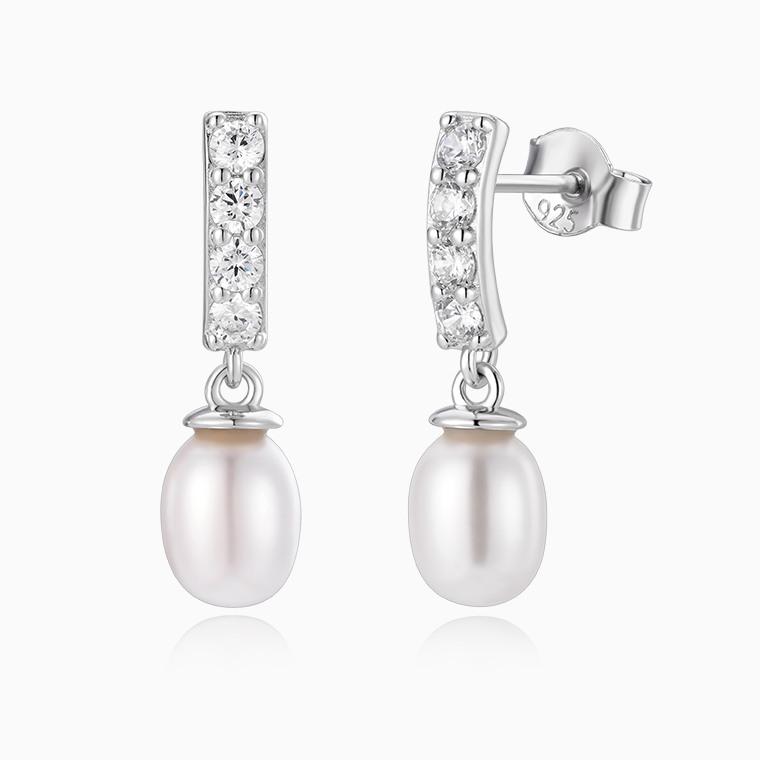 Shining Star Jewelry Fashion Fresh Water Pearl S925 Silver Jewellery Set