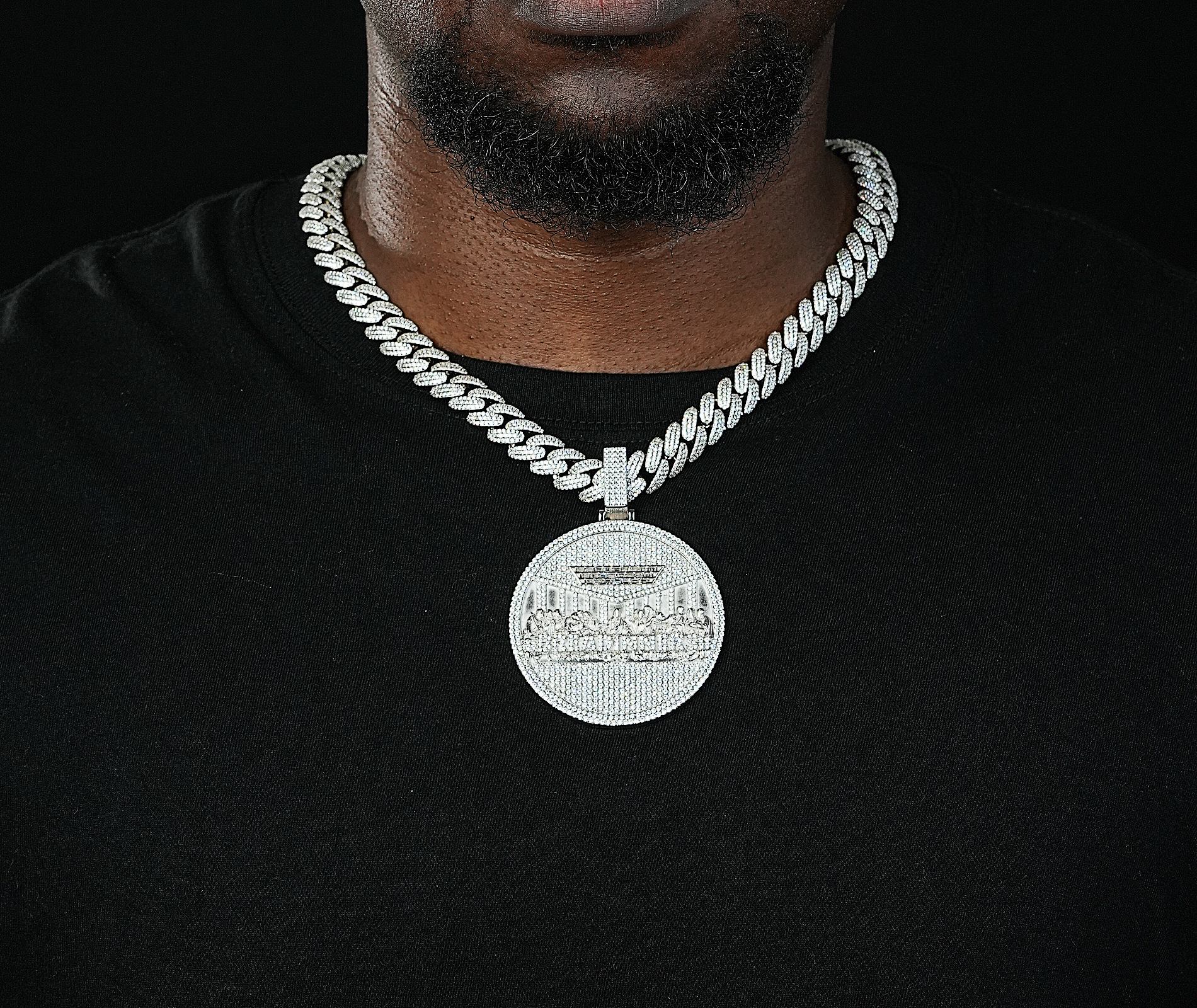 Shining Star Jewelry Custom Big Size Moissanite The Last Supper Hip Hop Pendant