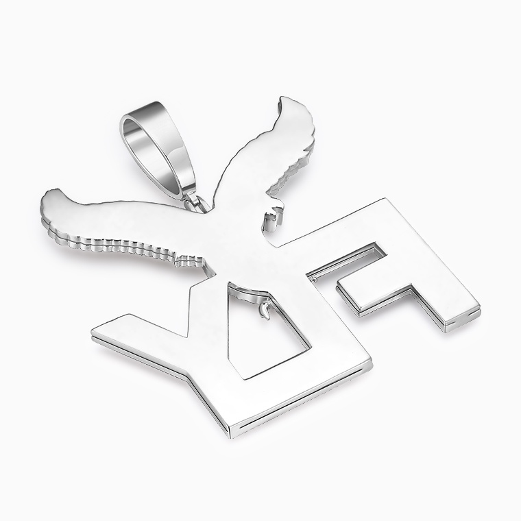 Shining Star Jewelry Custom Hip Hop Animal Eagle Baguette Diamond Letter Pendant Shining Star Jewelry Custom Hip Hop Animal Eagle Baguette Diamond Letter Pendant