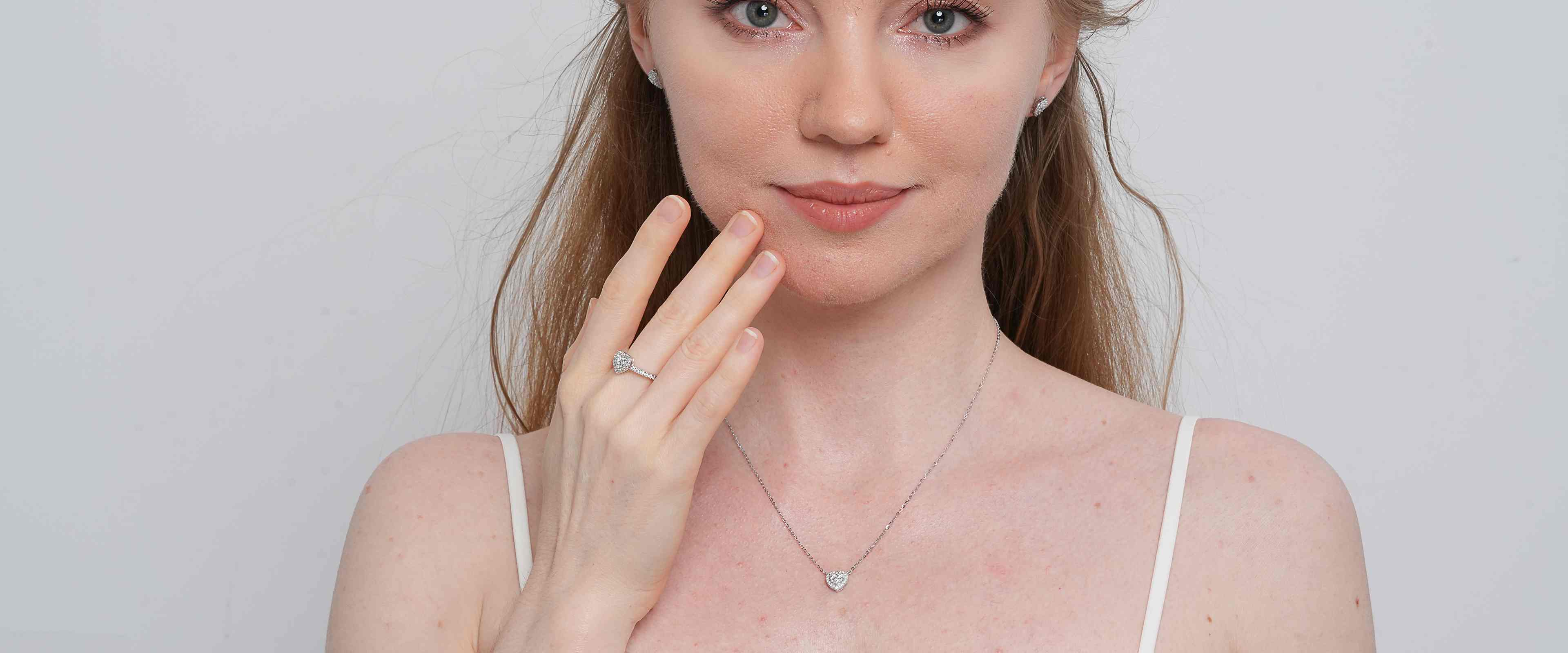 Shining Star Jewelry Women's Engagement Sterling Silver Moissanite Jewelry Set Shining Star Jewelry Women's Engagement Sterling Silver Moissanite Jewelry Set