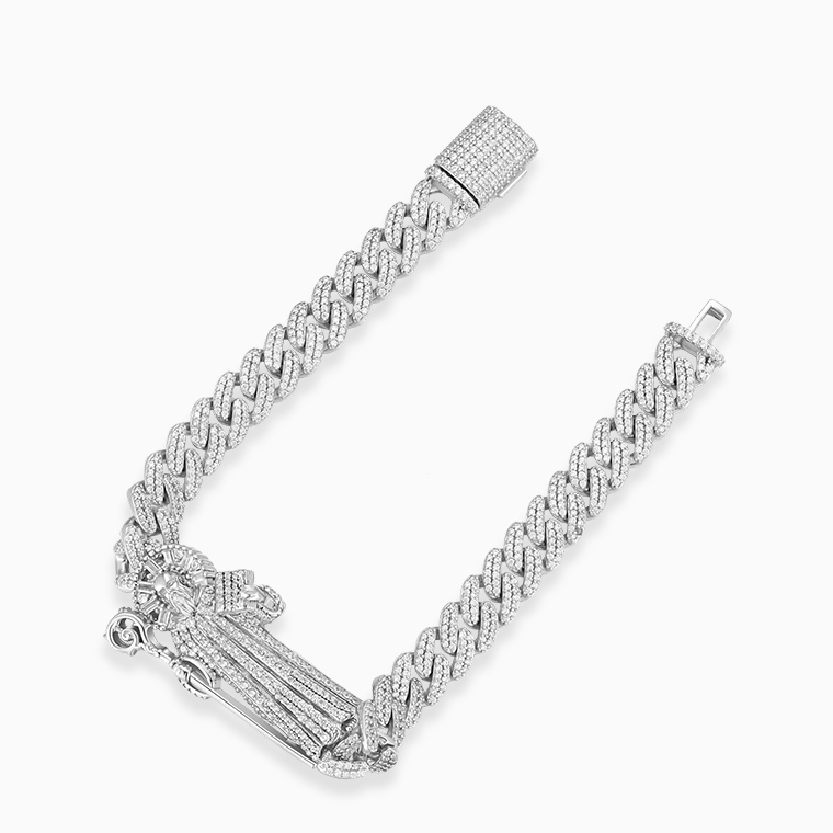 Shining Star Jewelry St Jude Charms CZ Iced Out San Judas Tadeo Cuban Bracelet Shining Star Jewelry St Jude Charms CZ Iced Out San Judas Tadeo Cuban Bracelet