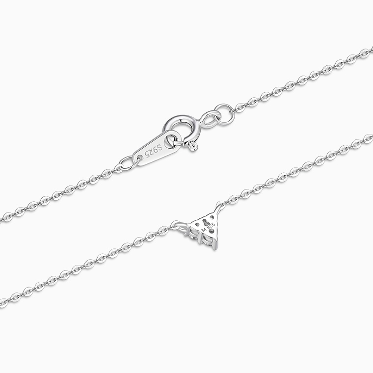 Shining Star Jewelry Pass Diamond Tester VVS Moissanite Adjustable Fine Necklace