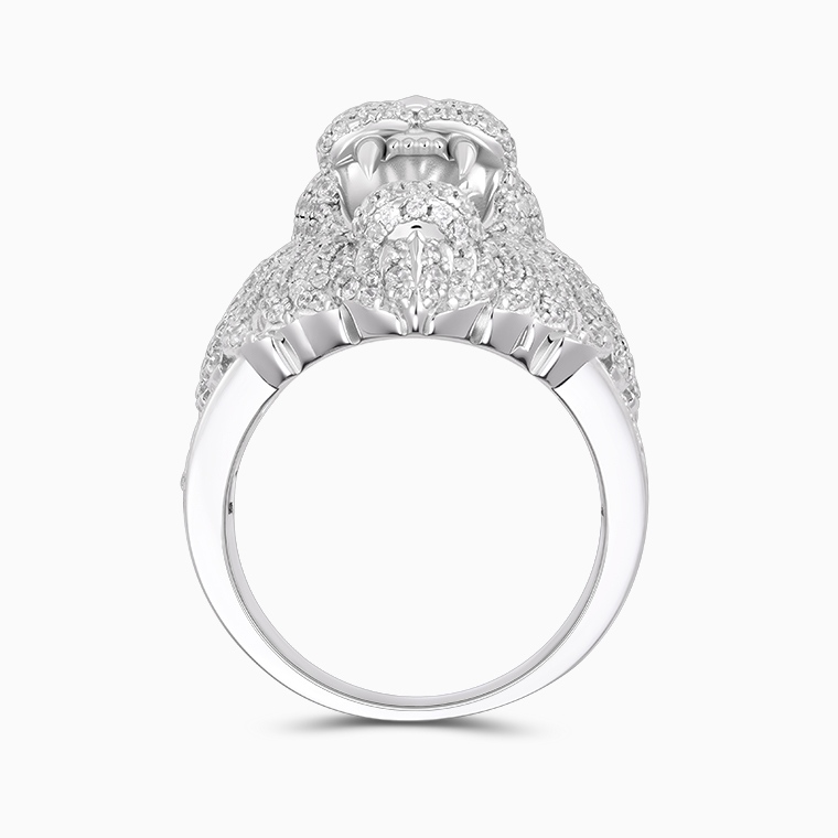 925 Sterling Silver Men's Ring | Moissanite Inlaid