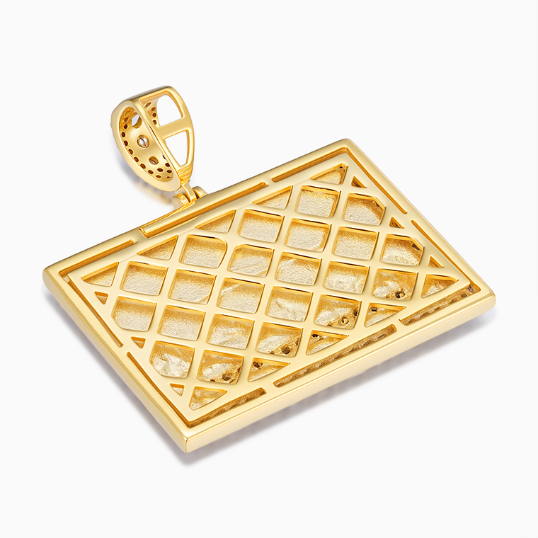 Shining Star Jewelry 14K Gold Plating Moissanite Last Supper Pendant