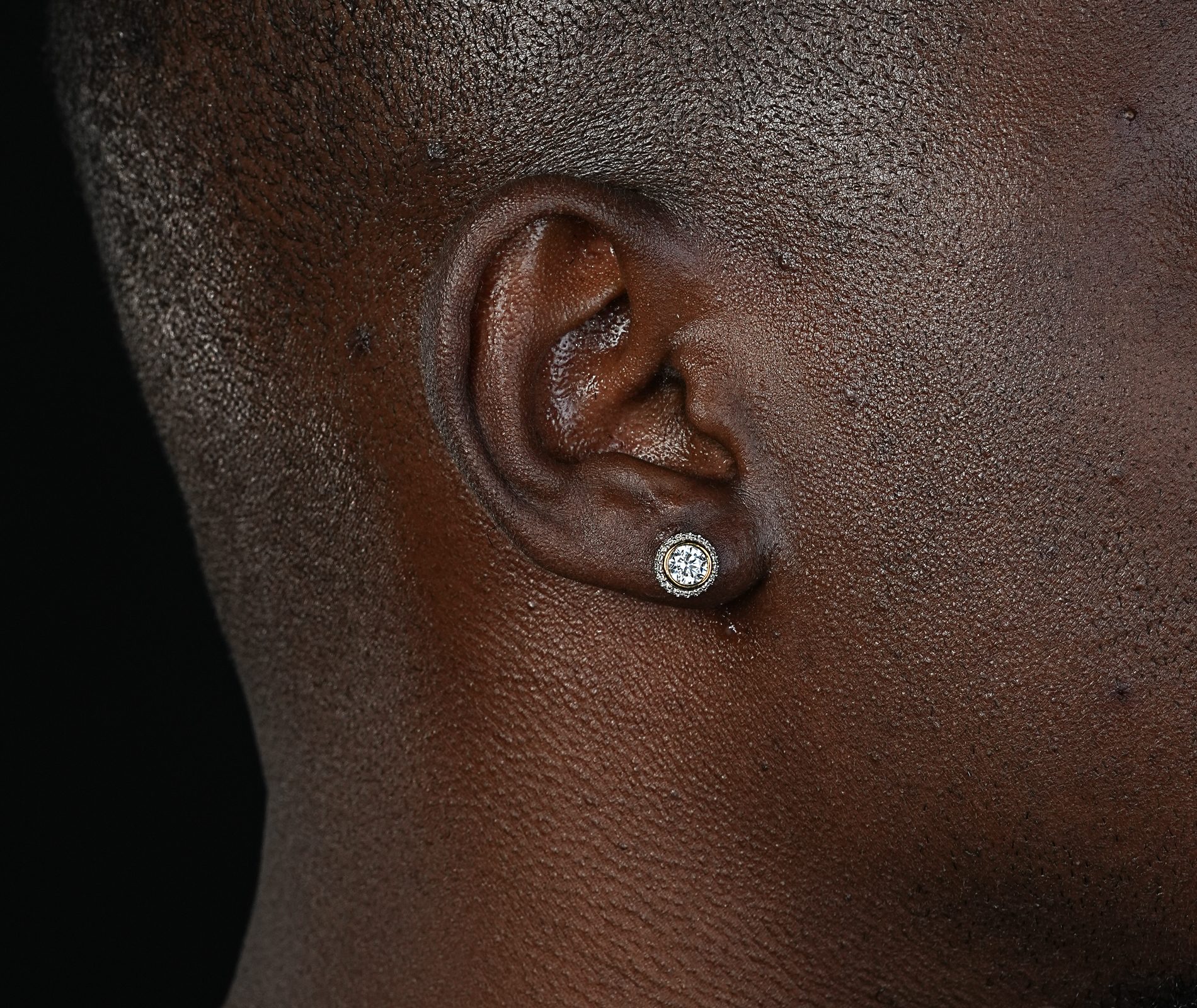 Shining Star Jewelry Wholesale Unisex Luxury Fancy Round Diamond Stud Earrings