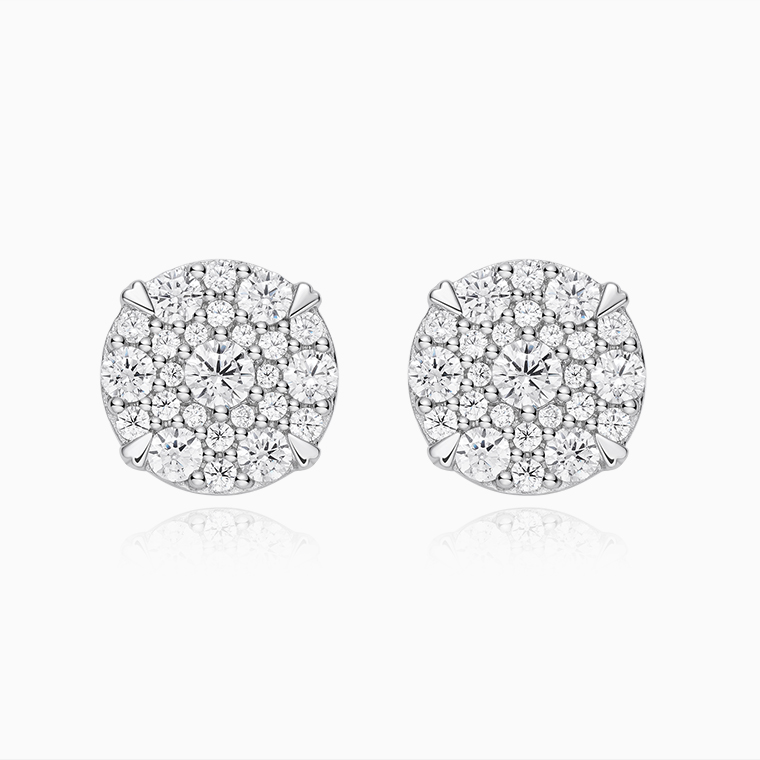 Men's Hip-Hop Stud Earrings | 925 Silver Moissanite/Zircon- Shining Star