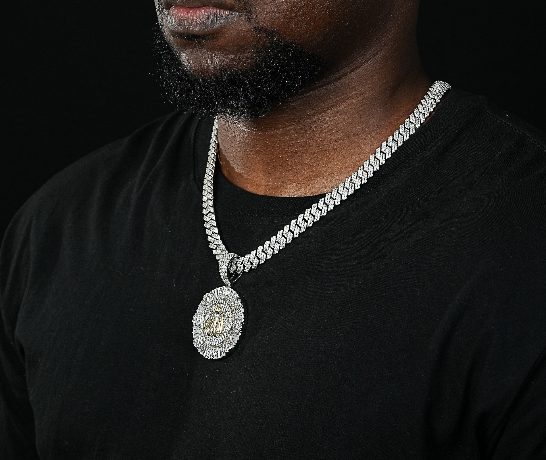 Shining Star Jewelry Wholesale Moissanite Men Boy Jewelry Islamic Allah Pendant