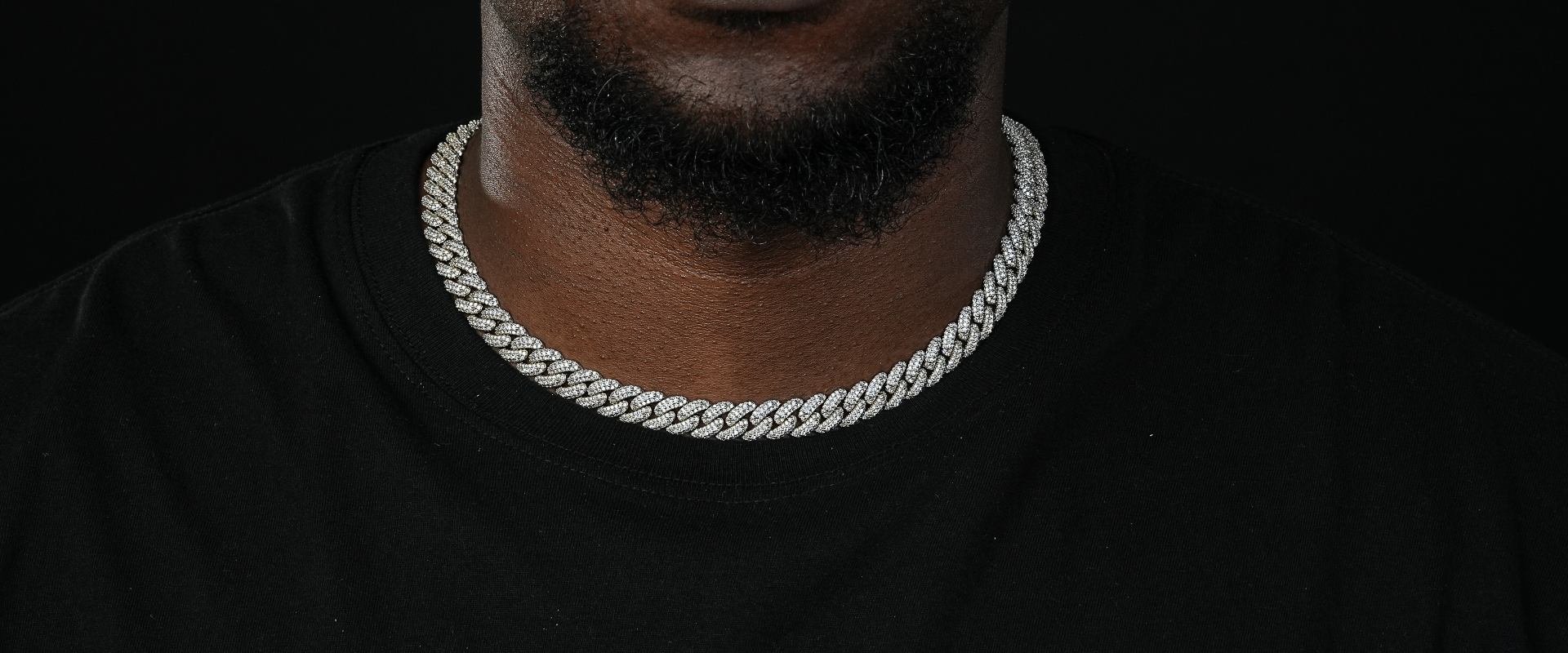 Shining Star Jewelry 14mm Sterling Silver Iced Out VVS Moissanite Cuban Necklace